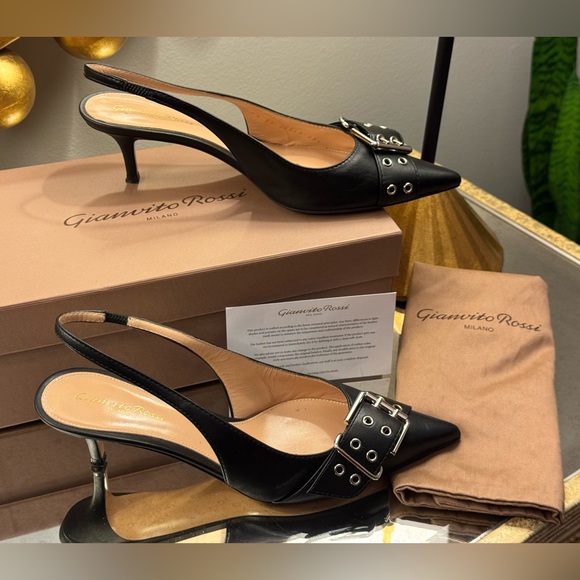 Gianvito Ross Milano Leith Slingback Pumps - Picture 6 of 11